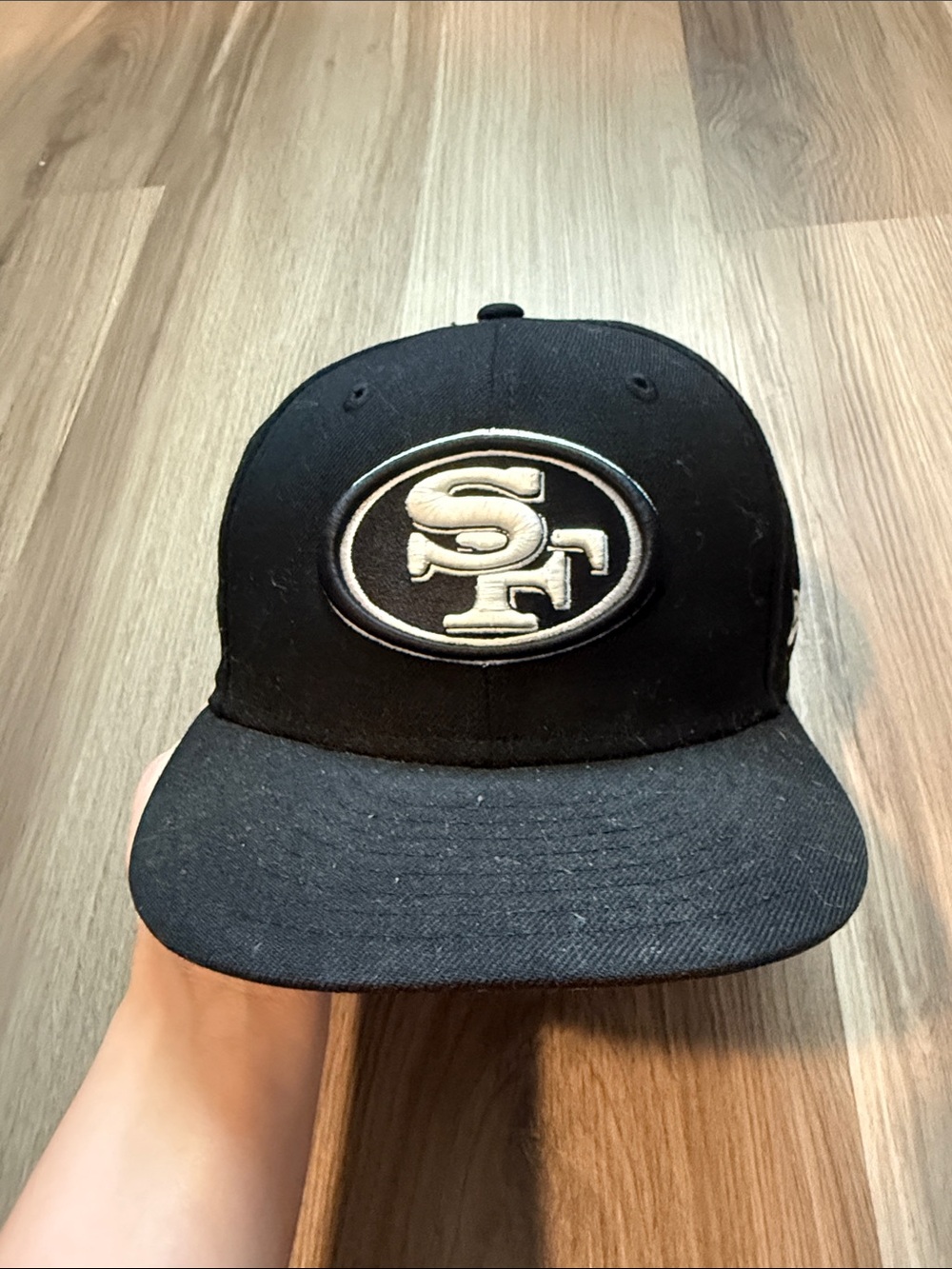 Black SF Logo Snapback Hat